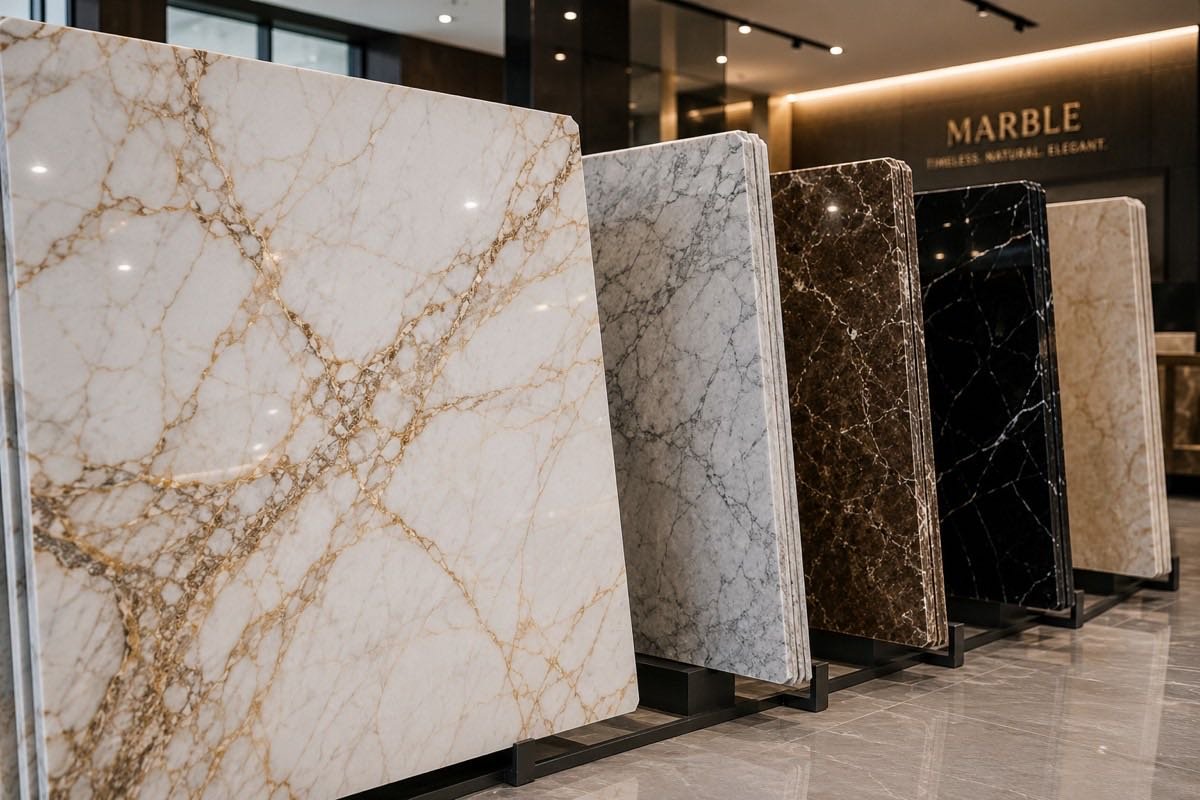 Marble slabs showroom